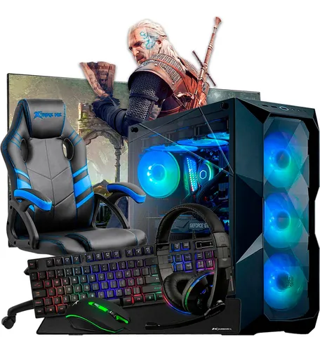 Pc Gamer Completo Barato 16gb Ram Ssd 480gb + Cadeira + Wifi